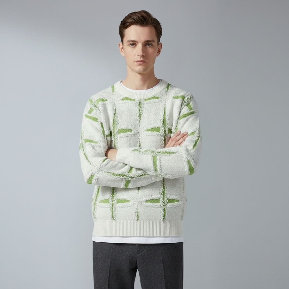 Men's o-neck loose pullover sweater