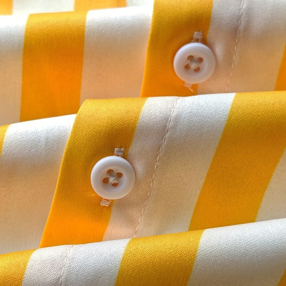 Men's striped button-up blouse