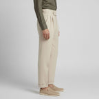 Men's summer high waist straight trouser