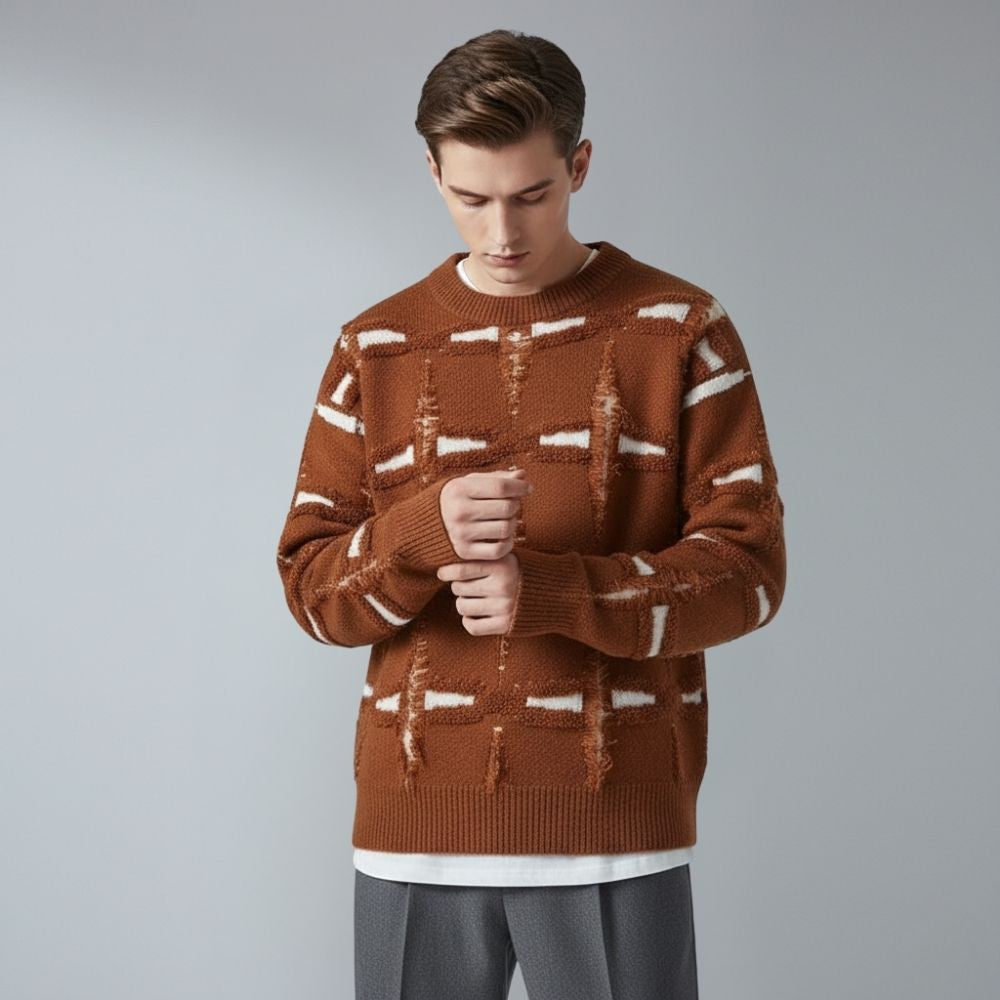 Men's o-neck loose pullover sweater