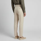 Men's summer high waist straight trouser