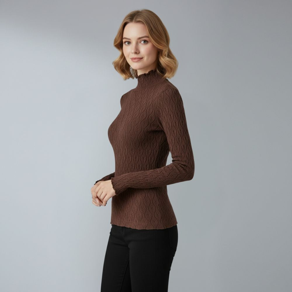 Women’s turtleneck knitted slim fit sweater