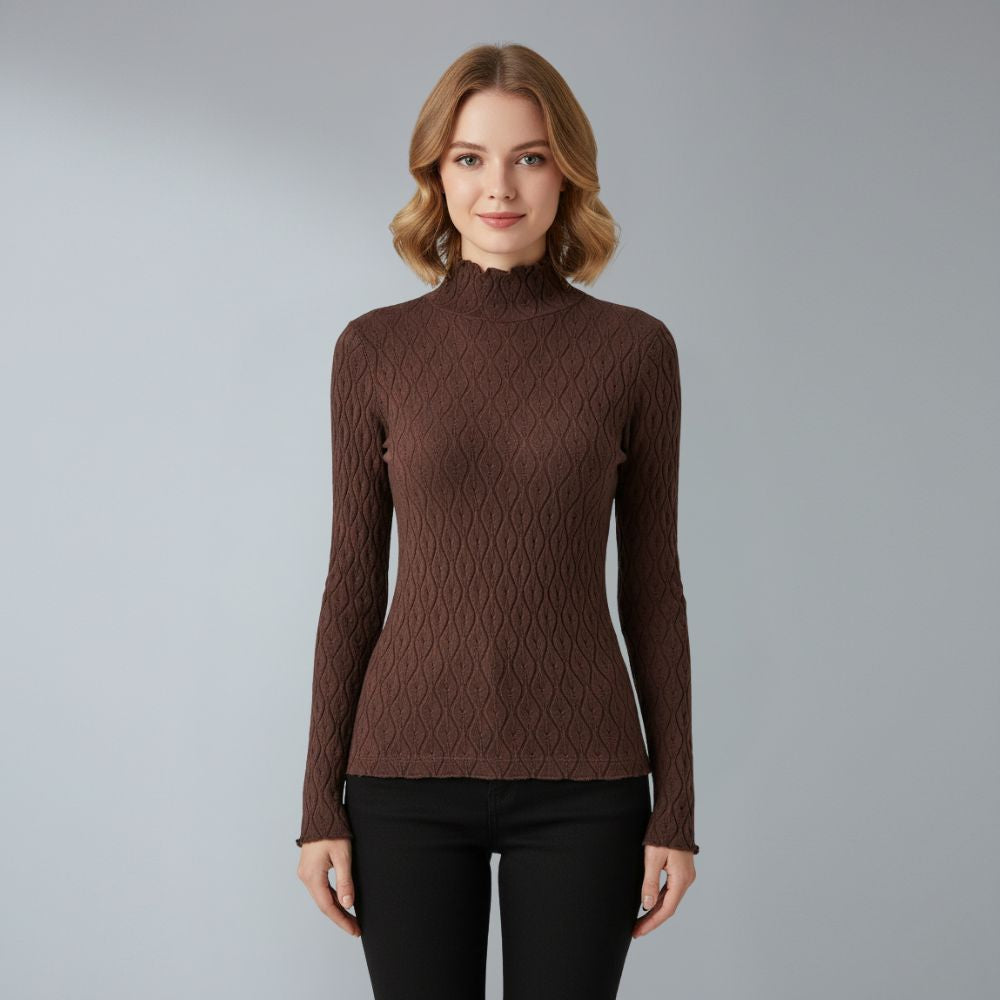 Women’s turtleneck knitted slim fit sweater
